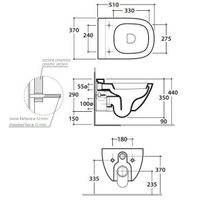 Унитаз GLOBO STOCKHOLM подвесной цвет белый арт-LAS03BI — фото 3, Подвесные унитазы