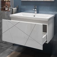 Товар: Тумба под раковину VIGO Geometry 80 подвесная белый (035) - фото 4 Тумба под раковину VIGO Geometry 80 подвесная белый (035) — фото 4, Тумбы под раковину