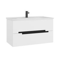 Товар: Тумба с раковиной ORKA Lodi 100 подвесная, белый, черный арт-5005888 - фото 3 Тумба с раковиной ORKA Lodi 100 подвесная, белый, черный арт-5005888 — фото 3, Тумбы с раковиной