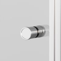 Дверь в нишу Ambassador Elysium 111011111CX (100х200) хром,стекло прозрачное,распашная,1 место — фото 3, Распашные душевые двери