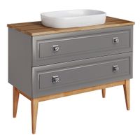 Товар: Подстолье Каталина 100 "Grey" 12096 - фото 3 Подстолье Каталина 100 "Grey" 12096 — фото 3, Тумбы под раковину