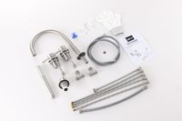 Смеситель ABBER Wasser Kreis 316 AF8113BST на борт ванны, сталь брашированная — фото 2, Смесители на борт ванны