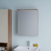 Товар: Зеркальный шкаф Бриклаер КРИСТАЛЛ 56 см, дуб крафт табачный 4627125417191 - фото 1 Зеркальный шкаф Бриклаер КРИСТАЛЛ 56 см, дуб крафт табачный 4627125417191 — фото 1, Шкафы для ванной