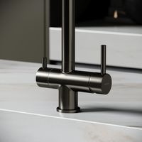 Смеситель для кухни SANCOS Foster с возможностью подключения фильтра для воды, цвет вороненая сталь, арт. SC4014GG — фото 7, Смесители для кухни