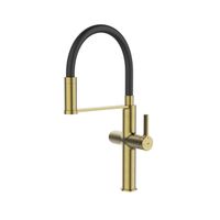 Смеситель для кухни с каналом для фильтрованной воды и гибким изливом IDDIS Ikon матовое золото арт-IKNMGFFi05 — фото 2, Смесители для кухни