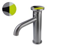 Смеситель для раковины Bronze de Luxe , графит/желтый арт-9009GM-Y — фото 1, Смесители для раковины