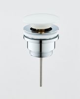 Товар: BOND BV0305 Донный клапан универсальный для раковины с белой крышкой - фото 1 BOND BV0305 Донный клапан универсальный для раковины с белой крышкой — фото 1, Донные клапаны