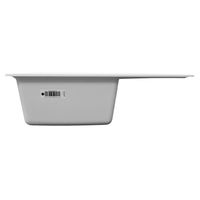 Кухонная мойка AZARIO Tavas 620х480х197 кварцевая, прямоугольная, сифон в комплекте, цвет Белый арт-CS00097670 — фото 3, Кухонные мойки