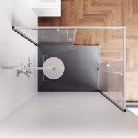 W94G-403-120290-MT1K X-joy душевое огражд прямоугольн.,раздвиж.двери 120x90 хром мат.,стекло прозр — фото 1, Душевые кабины и ограждения