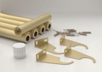 Отопительный радиатор Сунержа Эстет-0 EU50 левый 500х225 5 секций Матовая шампань арт-022-0320-5005 — фото 3, Радиаторы отопления