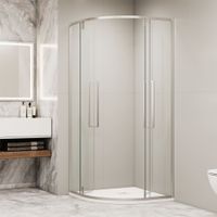 Душевой уголок RGW SV-53 90x90, полукруглый, профиль хром, стекло прозрачное/6 мм, арт-06325399-11 — фото 4, Душевые уголки четверть круга