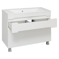 Тумба напольная OLIVIA 100 /2 ящ/ AQUA DE MARCO 2100COLI/F — фото 3, Тумбы под раковину