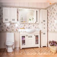 Товар: Зеркало со шкафчиком Бриклаер КАНТРИ 105S, бежевый дуб прованс - фото 4 Зеркало со шкафчиком Бриклаер КАНТРИ 105S, бежевый дуб прованс — фото 4, Шкафы для ванной