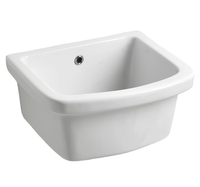 Раковина SIMAS SPECIALI подвесная на кронштейны или накладная без отверстий цвет белый S64 — фото 1, Раковины накладные