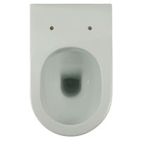 MONACO Унитаз напольный, безободковый, белая керамика, декор золото 32067 — фото 3, Напольные унитазы