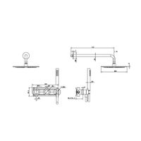 Товар: Душевая система ABBER Wasser Kreis 316 AF8118BG скрытого монтажа без излива, золото брашированное - фото 3 Душевая система ABBER Wasser Kreis 316 AF8118BG скрытого монтажа без излива, золото брашированное — фото 3, Встраиваемые душевые комплекты