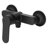 Смеситель для душа Azario ELVIS с ручным душем, керамический картридж, черный матовый арт-AZ-WWK338155PA — фото 1, Смеситель для душа