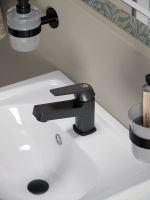 OneLife смеситель для раковины однорычажный полимерный, черный арт-P02-021b — фото 5, Смесители для раковины