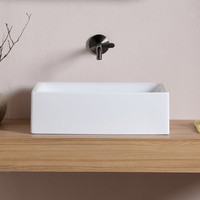 Раковина Scarabeo SKINNY накладная без перелива без отверстий цвет белый арт-5413 — фото 3, Раковины накладные