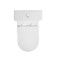 Унитаз напольный Grossman Tornado (650х380х795) безободковый,белый с тонкой крышкой,микролифт,смыв торнадо,2 места арт-GR-4485SQ — фото 3, Напольные унитазы