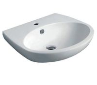 Раковина SIMAS BORMIO подвесная с одним отверстием цвет белый BR10 — фото 1, Раковины подвесные