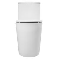 Унитаз-моноблок Azario ANSA 385х695x775 безободковый, в комплекте с сиденьем дюропласт микролифт, белый арт-AZ-2301 — фото 6, Напольные унитазы