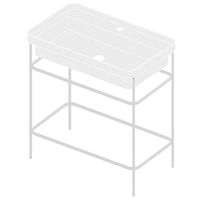 Товар: Консоль Artceram Fuori Scala металлическая для прямоугольной раковины цвет белый матовый ACA057 05 - фото 1 Консоль Artceram Fuori Scala металлическая для прямоугольной раковины цвет белый матовый ACA057 05 — фото 1, Консоли для раковины