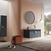 Тумба с раковиной ORKA Molino 100 подвесная, антрацит матовый, 2 ручки в комплекте золото и хром 5004667 — фото 2, Тумбы с раковиной