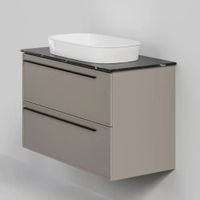 Тумба под раковину подвесная La Fenice Elba TWIN FNC-01-ELB-C-80-2, бежевая — фото 3, Тумбы под раковину