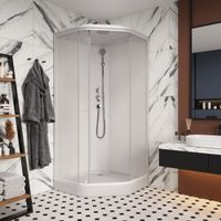 Ограждение VIVA90B N душевое Ceruttispa без поддона (90x90x195) — фото 66, Прямоугольные душевые уголки