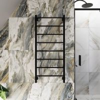 Полотенцесушитель электрический Grota Simple K 530х1200 черный Simple K 530х1200 RAL9005 EL — фото 3, Электрические полотенцесушители