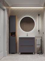 Товар: Тумба под раковину VIGO Wave 80 напольная 385 дуб золотой - фото 10 Тумба под раковину VIGO Wave 80 напольная 385 дуб золотой — фото 10, Тумбы под раковину