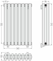 Товар: Отопительный радиатор Сунержа Эстет-11 500х360 8 секций Матовое золото арт-032-0302-5008 - фото 3 Отопительный радиатор Сунержа Эстет-11 500х360 8 секций Матовое золото арт-032-0302-5008 — фото 3, Радиаторы отопления