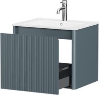 Тумба под раковину Allen Brau Gravity 60 1.370016.BGM синий матовый — фото 7, Тумбы под раковину