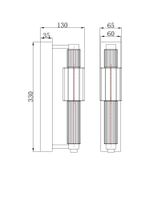 Настенный светильник (бра) Maytoni MOD308WL-L9BL3K — фото 4, Бра