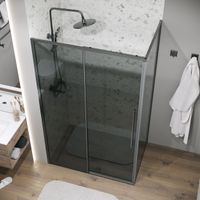 Боковая стенка Grossman Galaxy (80х195) графит сатин,стекло тонированное, 1 место арт-200.K33.01.80.42.10 — фото 4, Боковые стенки