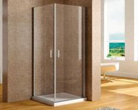 Душевой уголок Aquanet Cinetic 90х90,прозрачное стекло арт-AE12-N-90H190U-CT-2 шт — фото 3, Прямоугольные душевые уголки