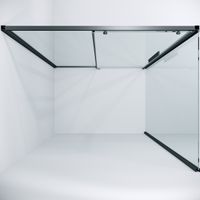 Душевое ограждение Niagara Nova NG-34-13AGR-A100GR-34 (130х100х195) ппрямоугольник,раздвижная,графит,стекло прозрачное,2 места — фото 2, Душевые уголки