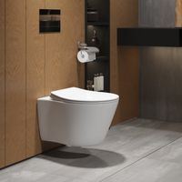 Товар: Унитаз подвесной Grossman (495х365х360) безободковый,белый с тонкой крышкой,микролифт,1 место арт-GR-4459S - фото 3 Унитаз подвесной Grossman (495х365х360) безободковый,белый с тонкой крышкой,микролифт,1 место арт-GR-4459S — фото 3, Подвесные унитазы