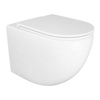 Унитаз приставной Azario Grado 365х570х410 безободковый, смыв "Торнадо", в комплекте с быстросъемным сидением микролифт арт-AZ-2141D-UQ1 — фото 15, Приставные унитазы