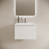 Тумба подвесная SANCOS Code 590х453х400, c одним ящиком оснащенным доводчиками, цвет белый , арт. CD60W — фото 1, Тумбы под раковину