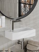 Товар: Orange Раковина подвесная санфарфор (чаша справа), белый арт-B05-365RW - фото 2 Orange Раковина подвесная санфарфор (чаша справа), белый арт-B05-365RW — фото 2, Раковины подвесные