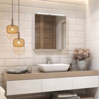 Зеркальный шкаф VIGO Plaza 70 подвесной белый арт-zsh.PLA.70.El — фото 4, Зеркальные шкафы в ванную