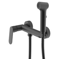 Гигиенический душ Azario Alanti со смесителем, керамический картридж, однорычажный, шланг 150 см, черный матовый арт-AZ-K2532B — фото 5, Гигиенические души