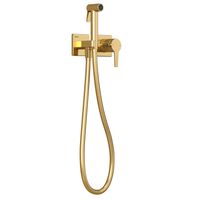 Встраиваемый смеситель c гигиеническим душем Liva Tera золото TESKA арт-T5437 — фото 1, Гигиенические души