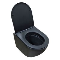 Сет AZARIO инсталляция + Унитаз подвесной Gloria с быстросъемным сиденьем микролифт, черный матовый арт-AZ-8010-1000+AZ-2003MB — фото 5, Комплекты унитаз + инсталляция