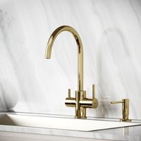 Смеситель для кухни SANCOS Taper с возможностью подключения фильтра для воды, цвет полированное золото, арт. арт-SC4012ZG — фото 1, Смесители для кухни