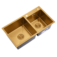 Кухонная мойка Splenka S706.7843.03, золотой сатин — фото 1, Кухонные мойки