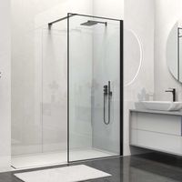 Душевая перегородка Walk-In , 900*2000, черный матовый, стекло прозрачное арт-VSW-1HS900CLB — фото 3, Душевые перегородки