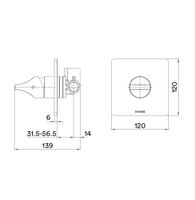 Товар: Смеситель Bossini Apice для ванны и душа встраиваемый внешняя часть на 1 потребителя цвет никель шлифованный арт-Z00504.094 - фото 2 Смеситель Bossini Apice для ванны и душа встраиваемый внешняя часть на 1 потребителя цвет никель шлифованный арт-Z00504.094 — фото 2, Смеситель для душа